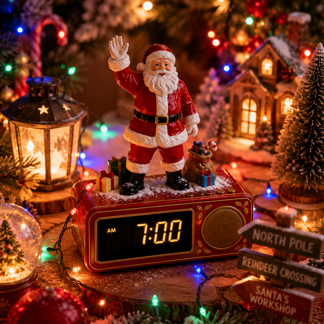 Santa Snooze Alarm Clock